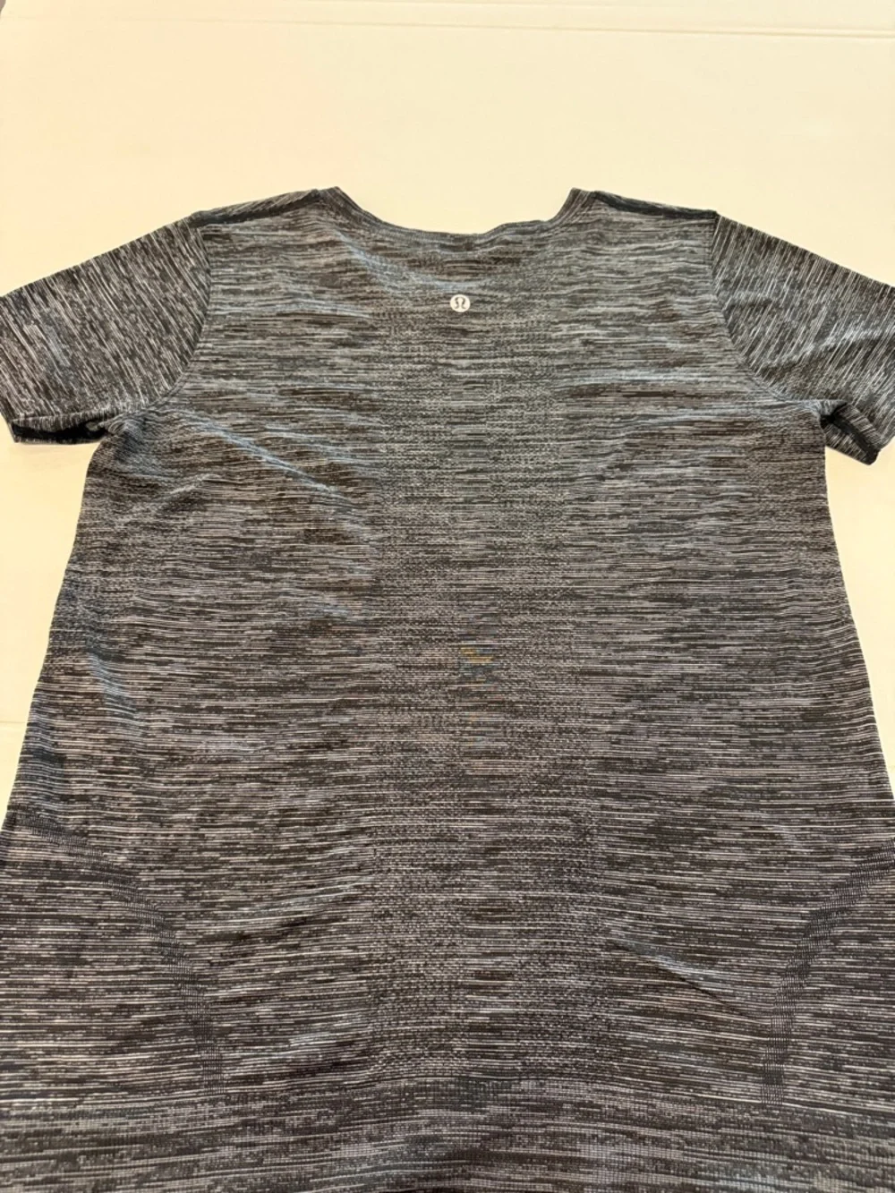 lululemon athletica Black and Gray Space-Dye Crew Tee